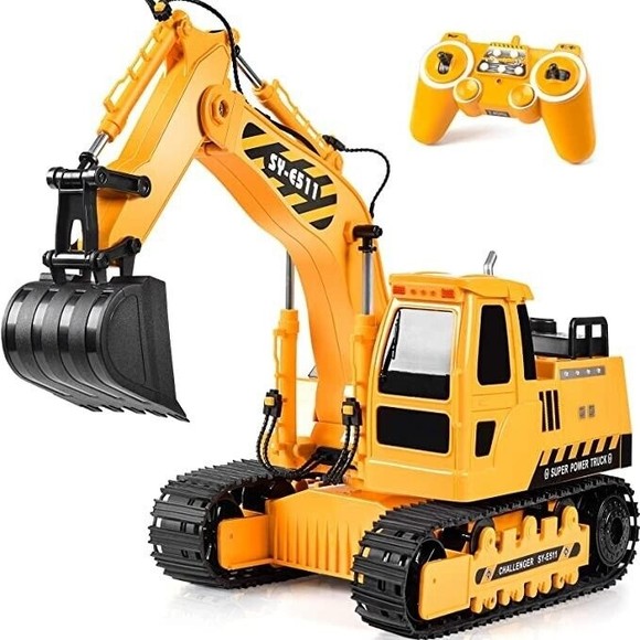 DOUBLE E Other - Remote Control Excavator RC Toy 120 RC Excavator Toy 3 Separate Motors Constr...